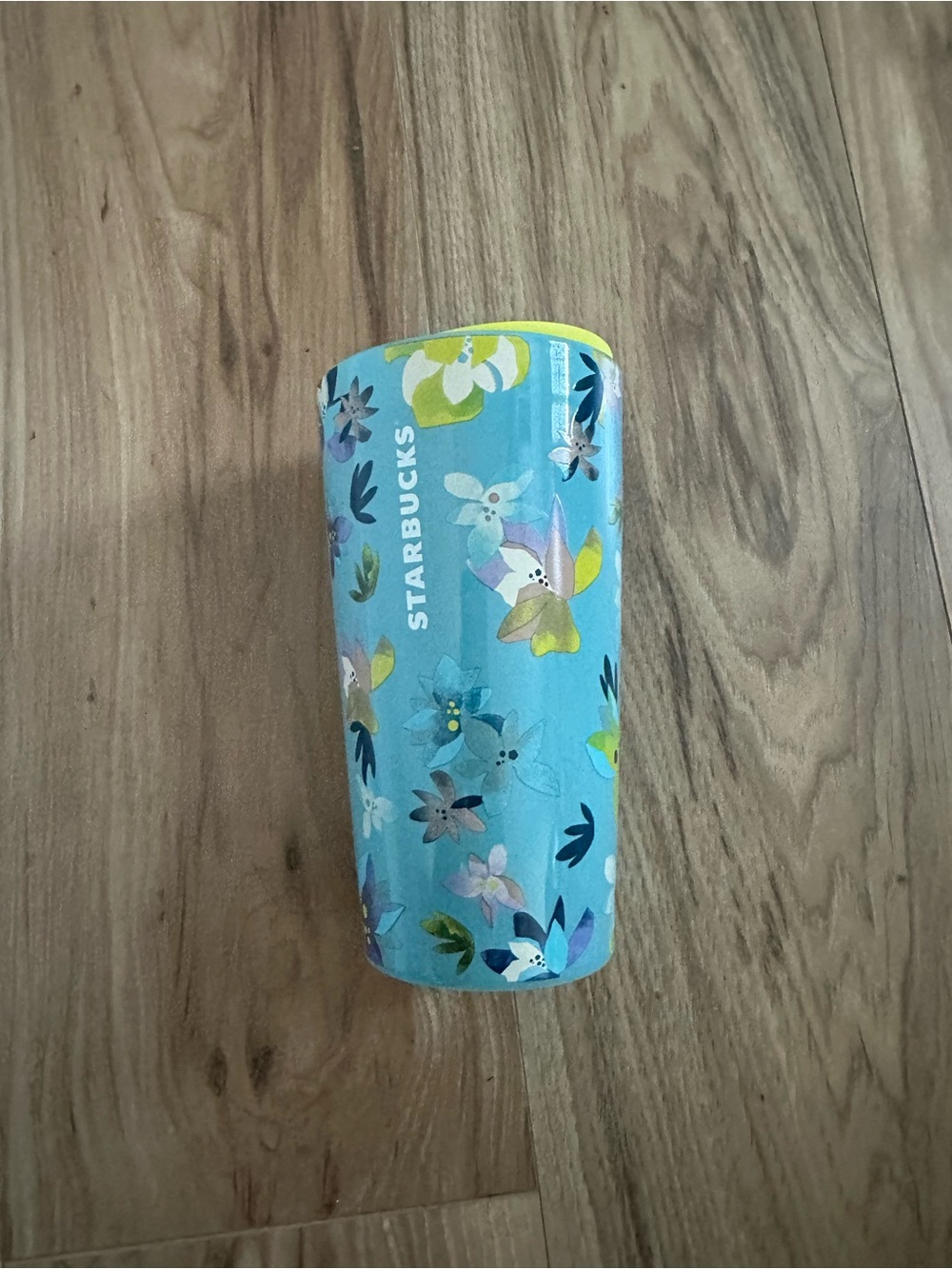 Starbucks Blue Floral Travel Cup